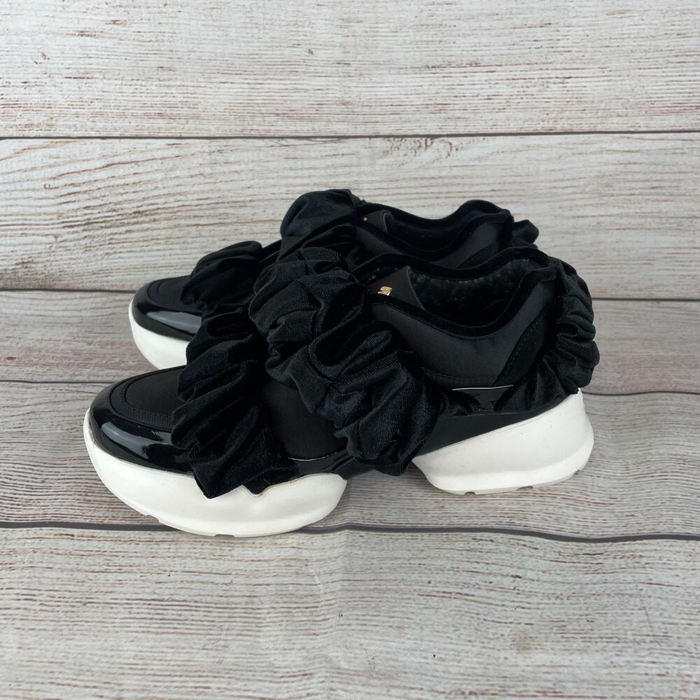Kate Spade Scrunchie Womens Sz 6M Sneakers Black Velour - Picture 7 of 11